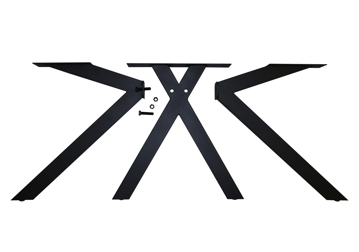 Bubaque - Esstisch Oval mit Schweizer Kante Spider Gestell Eiche wildeiche massiv